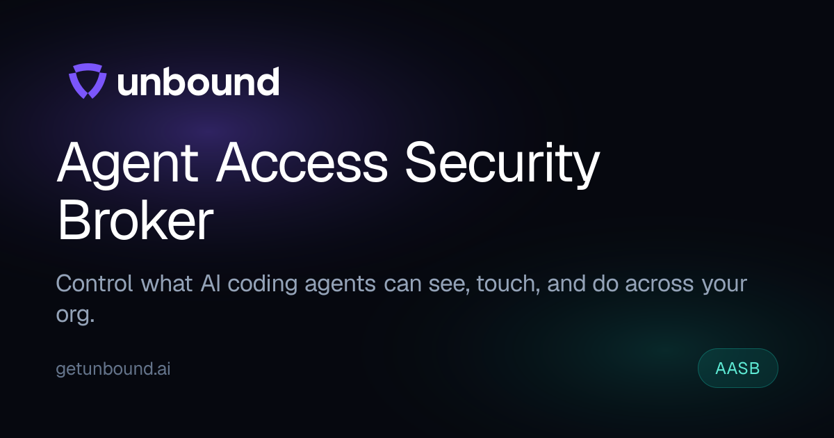 Unbound — Agent Access Security Broker for AI Coding Agents